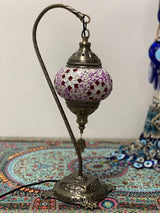 Swan Lamps - Pink Red Flower