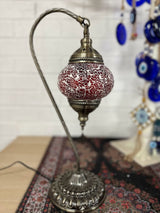 Swan Lamps Mosaics - Red Crackle