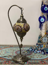 Swan Lamps - Gold Flower