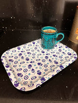 Evil Eye Metal Tray - Hamsa Hand