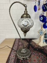 Swan Lamps Mosaics - White Mirror