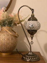 Swan Lamps - White Flower