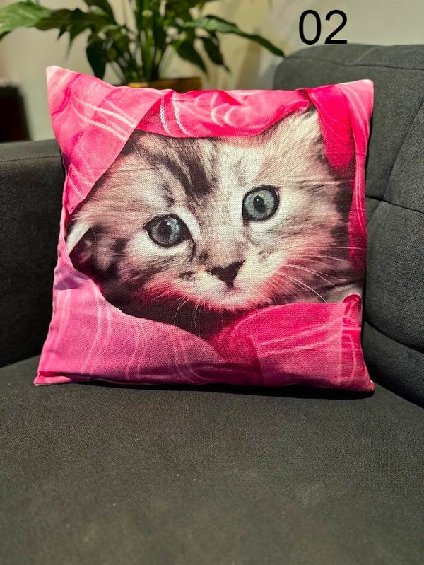 Fluffy cat cushion pillows deals