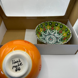 Handmade Turkish Ceramic Bowl Set – 15 cm Dantel Design