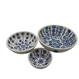 Handmade Evil Eye Ceramic Bowl Set