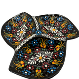 Handmade Turkish Ceramic Mixnut Plate – Black