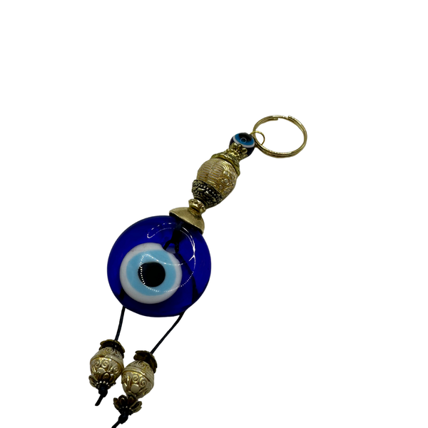 Handmade Gold Accent Keychain – Nazar Charm (10PCS)