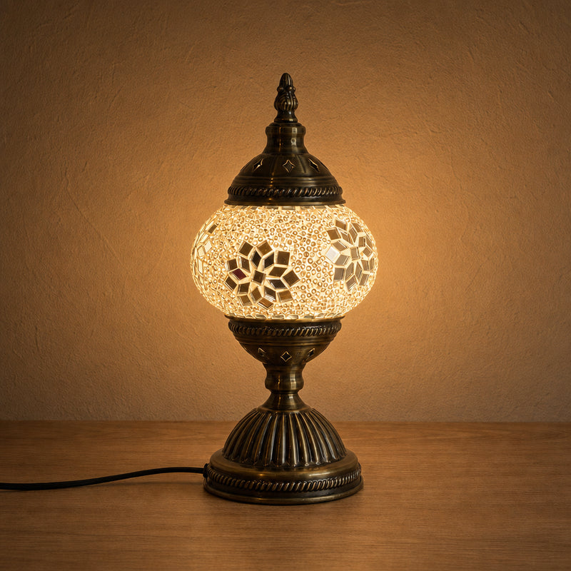 Table Lamps - White Flower