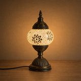 Table Lamps - White Flower — lit