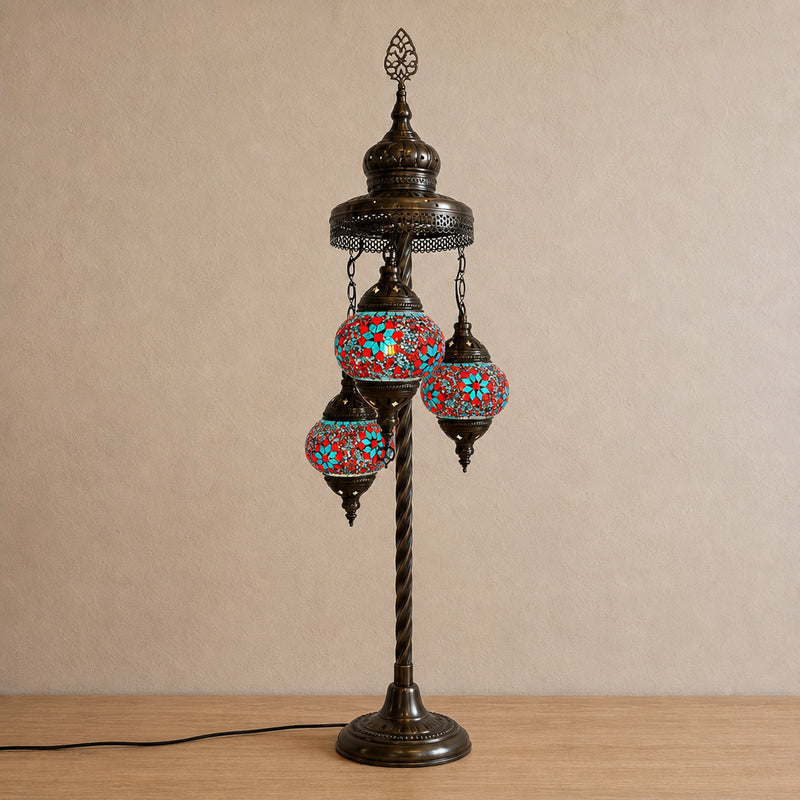 Turkish Floor Lamp with 3 Globes - FC