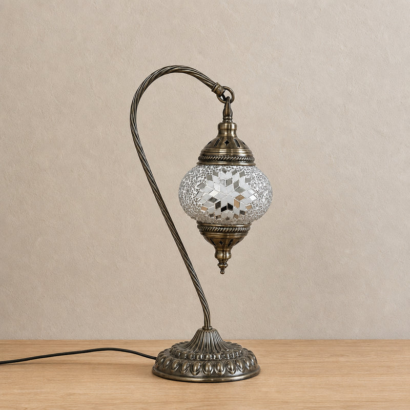 Swan Lamps Mosaics - White Mirror