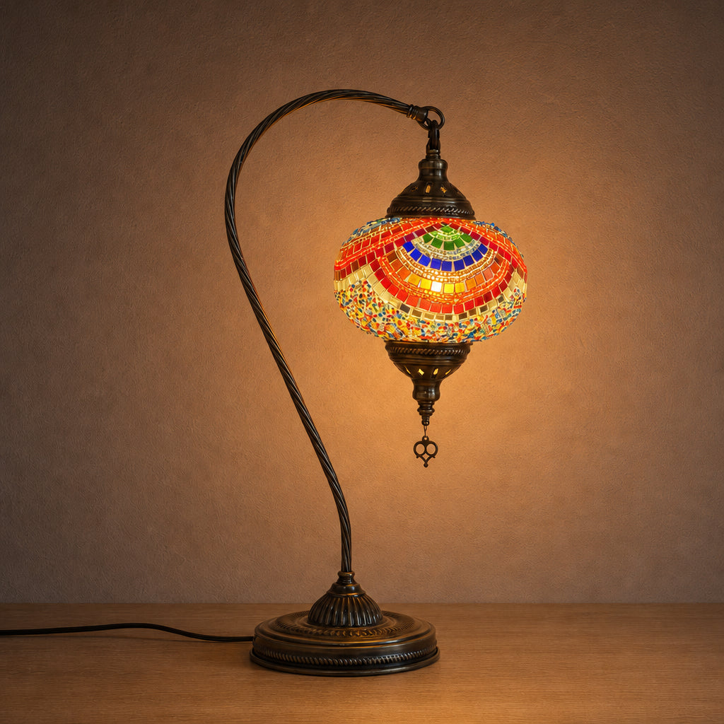 Large Swan Lamp - Multicolour