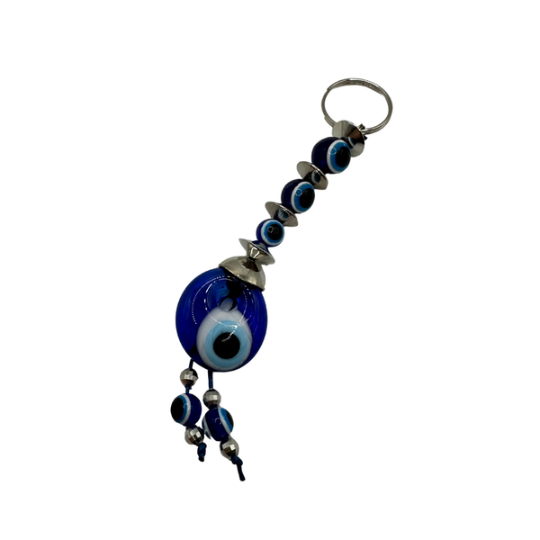 Handmade Multi-Bead Keychain – Nazar Charm (10PCS)