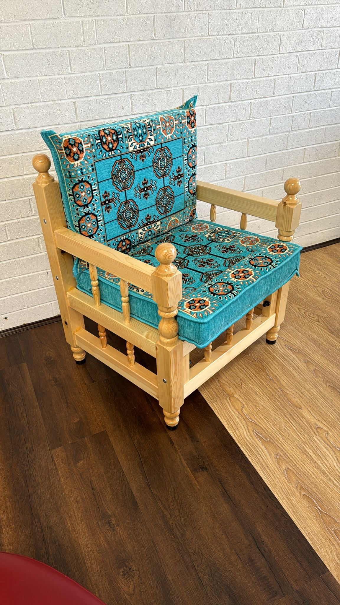 Single Cushion Set Aqua Elegance with Chair