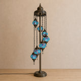 Turkish Floor Lamp with 7 Globes - C3B