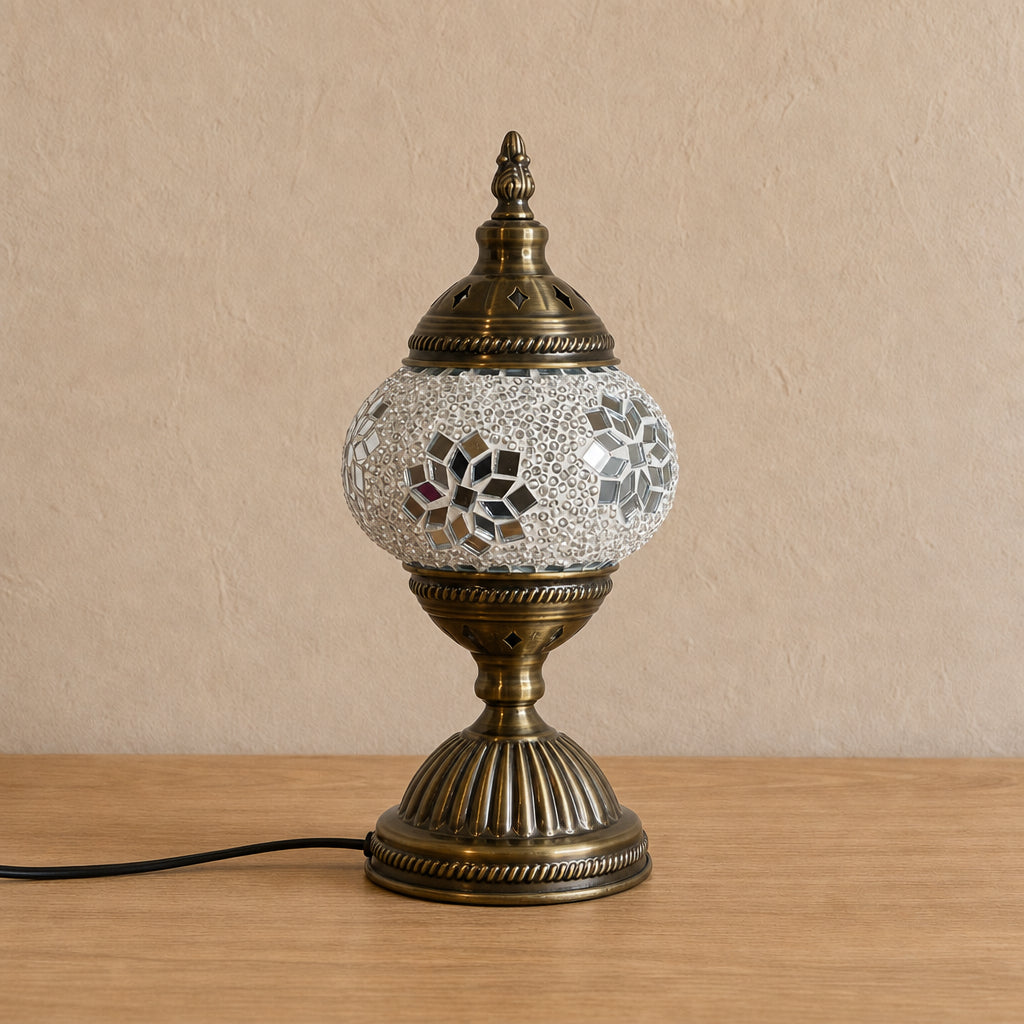 Table Lamps - White Flower