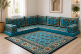 Aqua Diamond L-Shaped Arabian Majlis