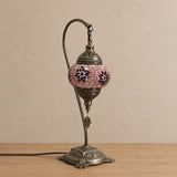 Swan Lamps - Red Blue Flower