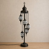 Turkish Floor Lamp with 5 Globes - M40