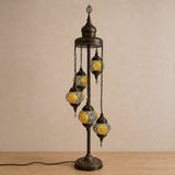 Turkish Floor Lamp with 5 Globes - RY