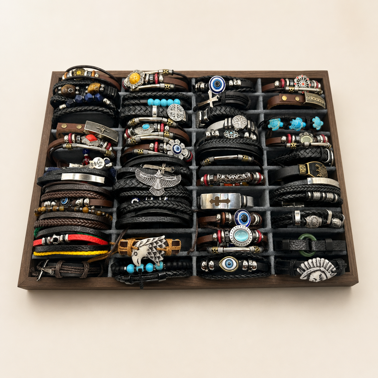 Leather Bracelet Mix - Wholesale