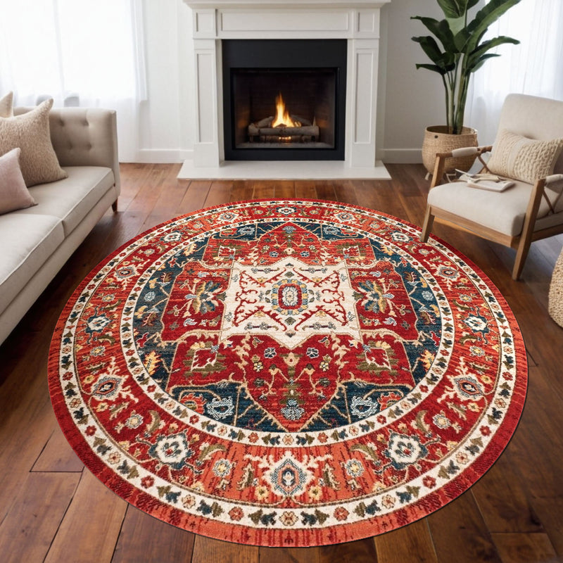 Antique-Inspired Decorative Rug