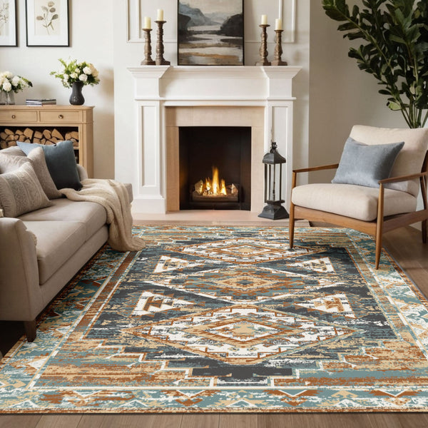 Rustic Southwestern Area Rug