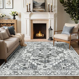 Monochrome Vintage Medallion Rug