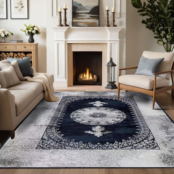 Silver Glow Rug