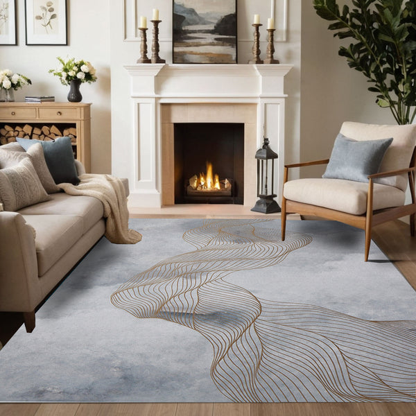 Golden Wave Rug