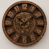 Vintage Industrial Gear Wall Clock 40cm