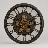 Vintage Steampunk Gear Wall Clock 40cm