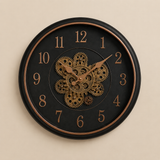 Midnight Gear Wall Clock 35cm