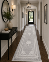 Kervan Rug Ak187 Grey/Grey Hallway Runner