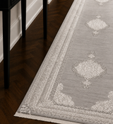 Kervan Rug Ak7114 Grey/Grey Hallway Runner