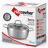 Hascevher Serra Stainless Steel Pot 24cm