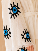 Evil Eye Muslin Kimono