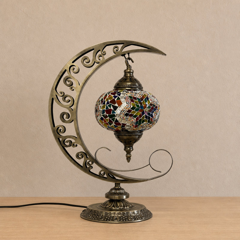 Crescent Moon Lamps - Rainbow Star