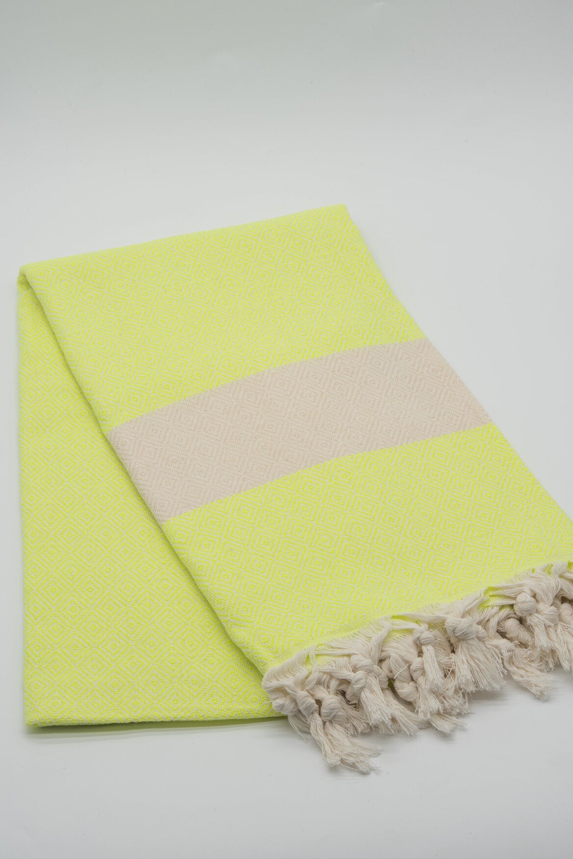 Turkish Cotton Towel - Neon Green