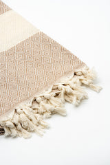 Turkish Cotton Towel - Beige