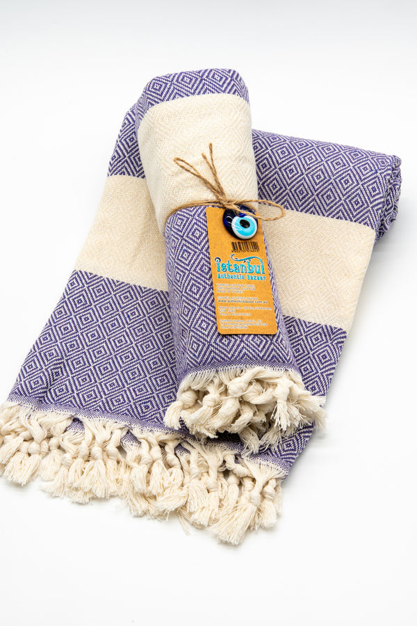 Turkish Cotton Towel- Purple