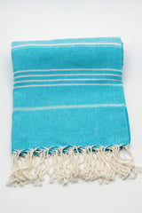 Turkish Cotton Towel - Blue Sultan Series