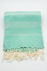 Turkish Cotton Towel - Aqua Sultan Series