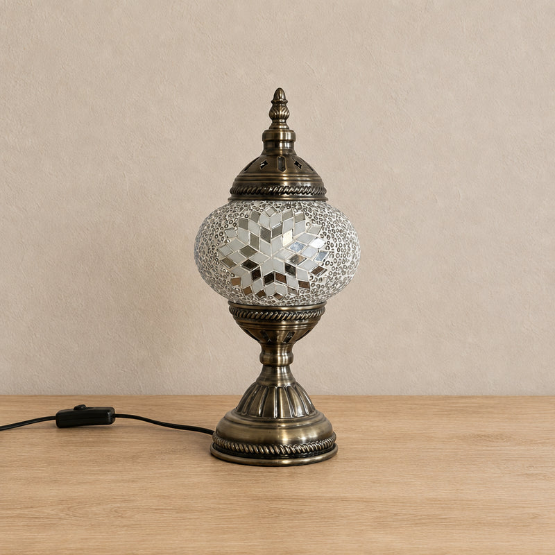 Table Lamps - White Mirror