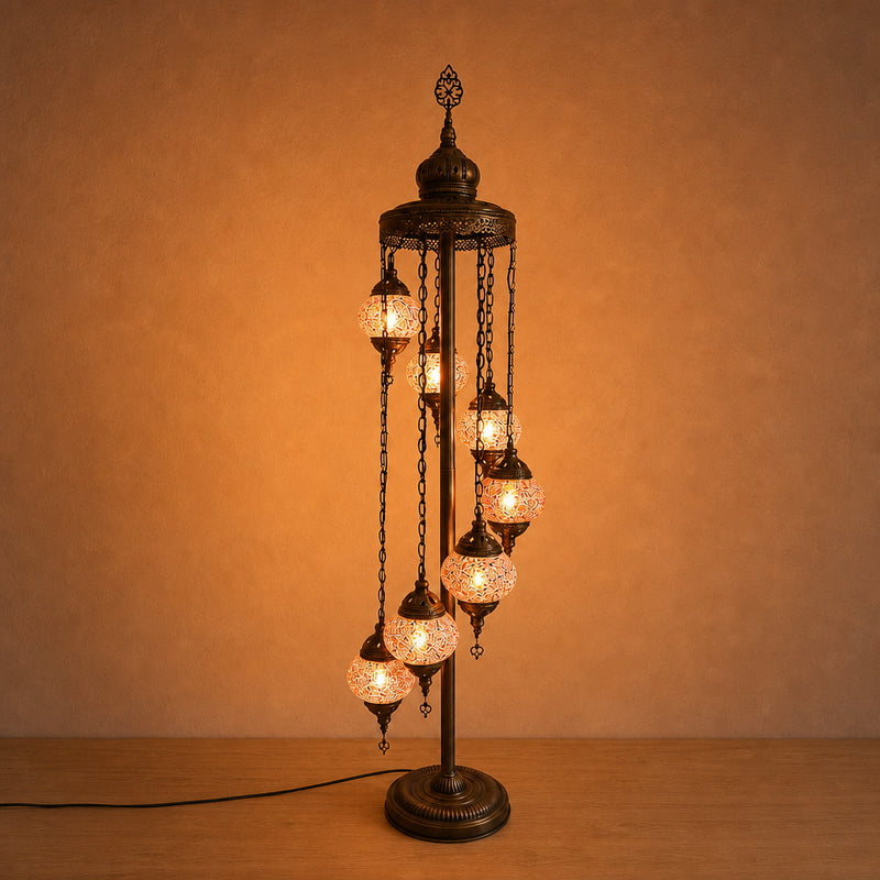 Turkish Floor Lamp with 7 Globes - CR2