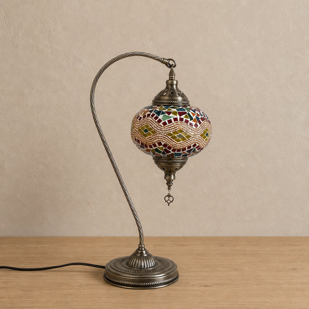 Large Swan Lamp - Multi Traditional