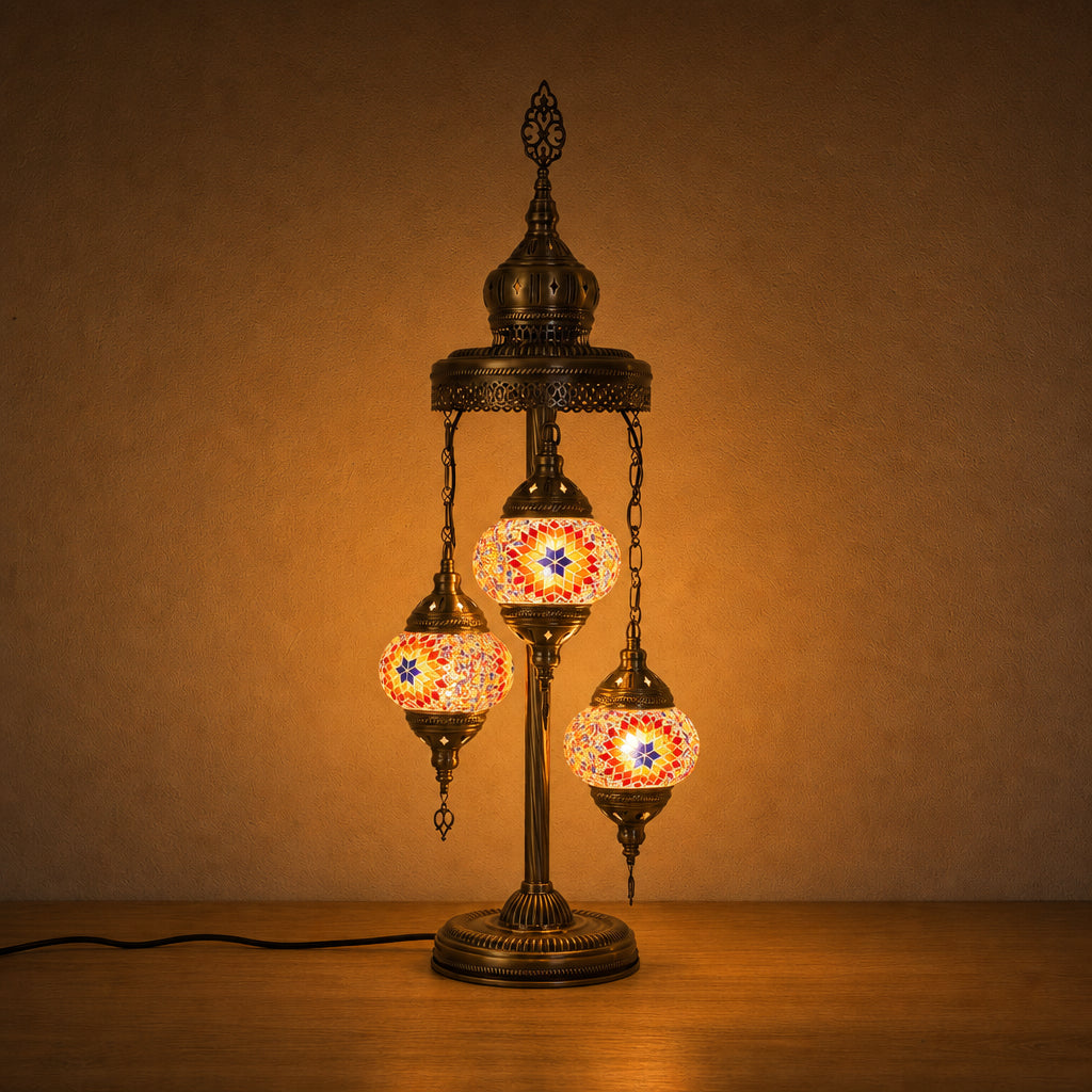 Turkish Floor Lamps 3 Pieces - Multicolour