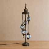 Turkish Floor Lamp with 5 Globes - SBW