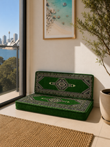 Double Cushion Set - Green Palace