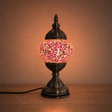 Table Lamps - Purple Crackle — lit
